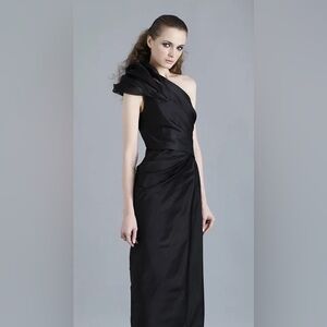 Karen Millen Black One-Shoulder Dress